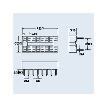 Панель DIP-28W